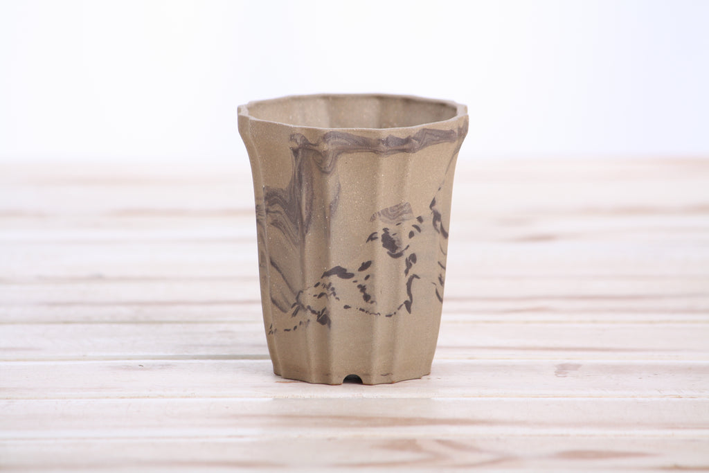Willow Bonsai Ceramics Flower Design Cascade Bonsai Pot 3 Inch – Elegant Tall Ceramic Bonsai & Succulent Planter, High‑Fired Frost‑Proof Stoneware with Drainage & Wiring Holes, Handmade in USA (Limited Edition 11)