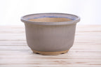 Willow Bonsai Ceramics Flute Bonsai Pot 6 Inch – Round Semi‑Cascade Ceramic Bonsai & Succulent Planter with Fluted Profile and Banded Base, High‑Fired Frost‑Proof Stoneware, Handmade in USA (Ocean)