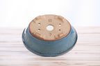 Willow Bonsai Ceramics Oval B Bonsai Pot 5.5 Inch – Tapered Oval Ceramic Bonsai & Succulent Planter with Accentuated Rim, High‑Fired Frost‑Proof Stoneware, Handmade in USA (Peacock)