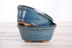 Willow Bonsai Ceramics Oval B Bonsai Pot 5.5 Inch – Tapered Oval Ceramic Bonsai & Succulent Planter with Accentuated Rim, High‑Fired Frost‑Proof Stoneware, Handmade in USA (Peacock)
