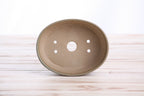 Willow Bonsai Ceramics Oval A Bonsai Pot 5 Inch – Straight‑Sided Oval Ceramic Bonsai & Succulent Planter, High‑Fired Frost‑Proof Stoneware with Drainage & Wiring Holes, Handmade in USA (Speckled Moss)