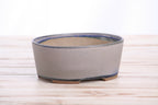 Willow Bonsai Ceramics Oval A Bonsai Pot 6 Inch – Straight‑Sided Oval Ceramic Bonsai & Succulent Planter, High‑Fired Frost‑Proof Stoneware with Drainage & Wiring Holes, Handmade in USA (Ocean)