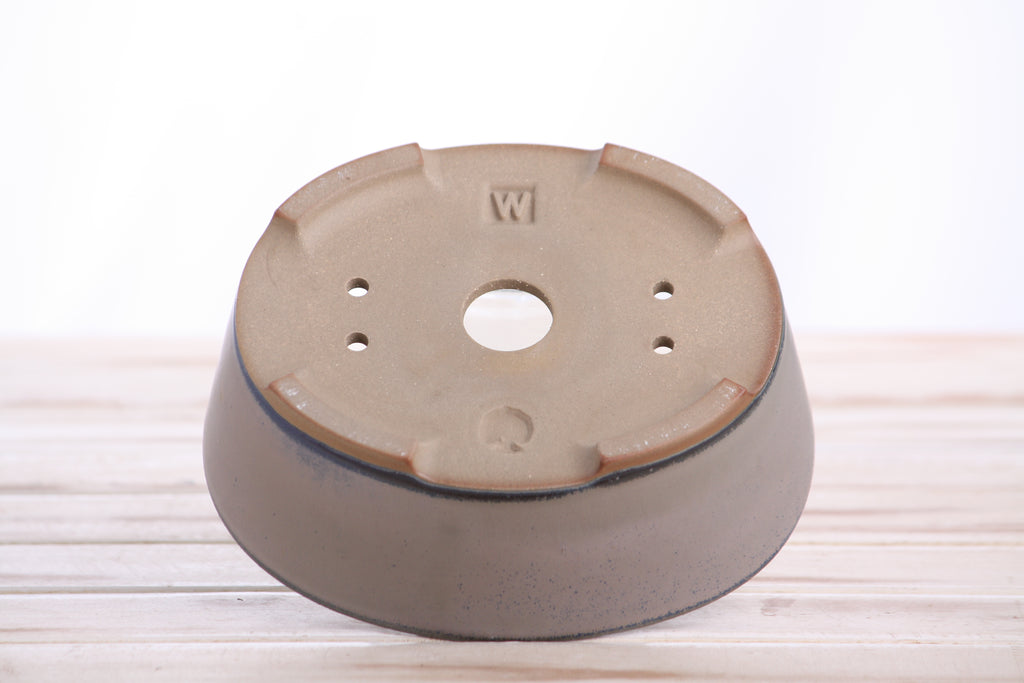 Willow Bonsai Ceramics Oval A Bonsai Pot 6 Inch – Straight‑Sided Oval Ceramic Bonsai & Succulent Planter, High‑Fired Frost‑Proof Stoneware with Drainage & Wiring Holes, Handmade in USA (Ocean)