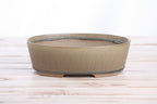 Willow Bonsai Ceramics Oval A Bonsai Pot 8 Inch – Straight‑Sided Oval Ceramic Bonsai & Succulent Planter, High‑Fired Frost‑Proof Stoneware with Drainage & Wiring Holes, Handmade in USA (Speckled Moss)