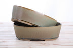 Willow Bonsai Ceramics Oval A Bonsai Pot 8 Inch – Straight‑Sided Oval Ceramic Bonsai & Succulent Planter, High‑Fired Frost‑Proof Stoneware with Drainage & Wiring Holes, Handmade in USA (Speckled Moss)