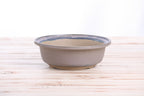 Willow Bonsai Ceramics Round Bonsai Pot 7 Inch – Round Ceramic Bonsai & Succulent Planter with Accentuated Rim and Sculpted Foot Ring, High‑Fired Frost‑Proof Stoneware, Handmade in USA (Ocean)