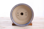 Willow Bonsai Ceramics Round Bonsai Pot 7 Inch – Round Ceramic Bonsai & Succulent Planter with Accentuated Rim and Sculpted Foot Ring, High‑Fired Frost‑Proof Stoneware, Handmade in USA (Ocean)