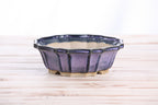 Willow Bonsai Ceramics Flower Design Bonsai Pot 6.5 Inch – Elegant Ceramic Bonsai & Succulent Planter, High‑Fired Frost‑Proof Stoneware with Drainage & Wiring Holes, Handmade in USA (Purple)