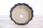Willow Bonsai Ceramics Flower Design Bonsai Pot 6.5 Inch – Elegant Ceramic Bonsai & Succulent Planter, High‑Fired Frost‑Proof Stoneware with Drainage & Wiring Holes, Handmade in USA (Purple)