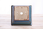 Willow Bonsai Ceramics Square Bonsai Pot 5.5 Inch – Low‑Profile Square Ceramic Bonsai & Succulent Planter with Accentuated Rim, High‑Fired Frost‑Proof Stoneware, Handmade in USA (Peacock 2025)