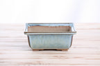 Willow Bonsai Ceramics Square Bonsai Pot 5.5 Inch – Low‑Profile Square Ceramic Bonsai & Succulent Planter with Accentuated Rim, High‑Fired Frost‑Proof Stoneware, Handmade in USA (Glacier)