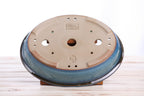 Willow Bonsai Ceramics Landscape Oval A Bonsai Pot 10 Inch – Large Oval Ceramic Bonsai Planter for Forest, Group & Specimen Tree Plantings, High‑Fired Frost‑Proof Stoneware, Handmade in USA (Peacock)