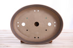 Willow Bonsai Ceramics Landscape Oval A Bonsai Pot 10 Inch – Large Oval Ceramic Bonsai Planter for Forest, Group & Specimen Tree Plantings, High‑Fired Frost‑Proof Stoneware, Handmade in USA (Shaded Unglazed)