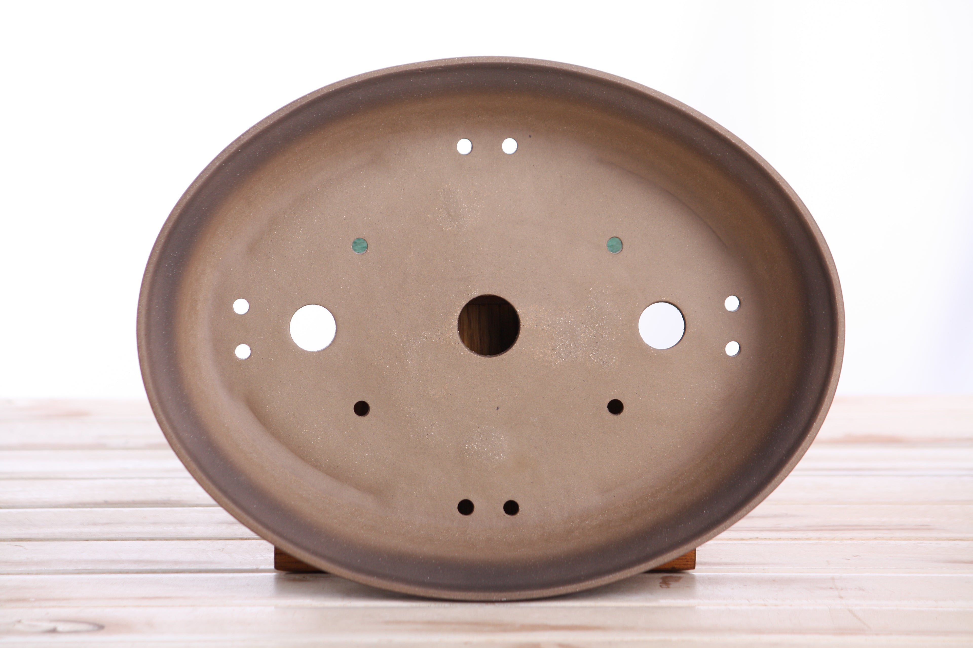 Willow Bonsai Ceramics Landscape Oval A Bonsai Pot 10 Inch – Large Oval Ceramic Bonsai Planter for Forest, Group & Specimen Tree Plantings, High‑Fired Frost‑Proof Stoneware, Handmade in USA (Shaded Unglazed)