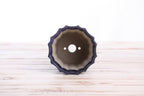 Willow Bonsai Ceramics Flower Design Cascade Bonsai Pot 4.5 Inch – Elegant Tall Ceramic Bonsai & Succulent Planter, High‑Fired Frost‑Proof Stoneware with Drainage & Wiring Holes, Handmade in USA (Purple)