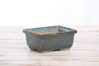 Willow Bonsai Ceramics Rectangle Deep Bonsai Pot 5 Inch – Higher‑Profile Rectangular Ceramic Bonsai & Succulent Planter with Accentuated Rim, High‑Fired Frost‑Proof Stoneware, Handmade in USA (Seaweed 2025)