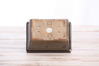 Willow Bonsai Ceramics Rectangle Deep Bonsai Pot 5 Inch – Higher‑Profile Rectangular Ceramic Bonsai & Succulent Planter with Accentuated Rim, High‑Fired Frost‑Proof Stoneware, Handmade in USA (Dark Honey)