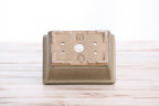 Willow Bonsai Ceramics Rectangle Deep Bonsai Pot 5 Inch – Higher‑Profile Rectangular Ceramic Bonsai & Succulent Planter with Accentuated Rim, High‑Fired Frost‑Proof Stoneware, Handmade in USA (Speckled Moss)