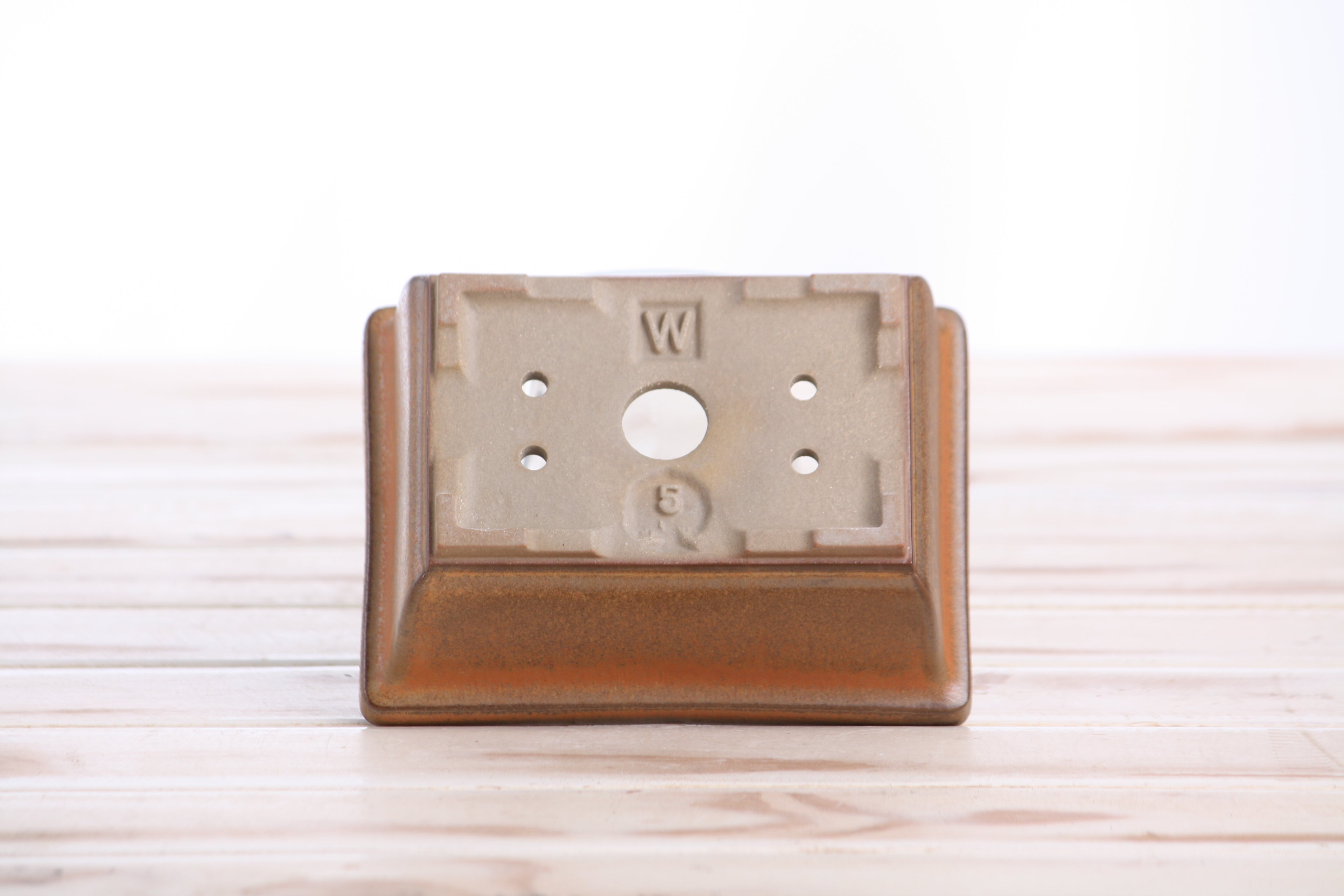 Willow Bonsai Ceramics Rectangle Deep Bonsai Pot 5 Inch – Higher‑Profile Rectangular Ceramic Bonsai & Succulent Planter with Accentuated Rim, High‑Fired Frost‑Proof Stoneware, Handmade in USA (Deep Stone)