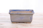 Willow Bonsai Ceramics Rectangle Deep Bonsai Pot 7 Inch – Higher‑Profile Rectangular Ceramic Bonsai & Succulent Planter with Accentuated Rim, High‑Fired Frost‑Proof Stoneware, Handmade in USA (Ocean)