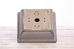 Willow Bonsai Ceramics Square Bonsai Pot 7 Inch – Low‑Profile Square Ceramic Bonsai & Succulent Planter with Accentuated Rim, High‑Fired Frost‑Proof Stoneware, Handmade in USA (Ocean)
