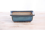 Willow Bonsai Ceramics Square Bonsai Pot 7 Inch – Low‑Profile Square Ceramic Bonsai & Succulent Planter with Accentuated Rim, High‑Fired Frost‑Proof Stoneware, Handmade in USA (Peacock 2025)