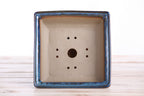 Willow Bonsai Ceramics Square Bonsai Pot 7 Inch – Low‑Profile Square Ceramic Bonsai & Succulent Planter with Accentuated Rim, High‑Fired Frost‑Proof Stoneware, Handmade in USA (Peacock 2025)