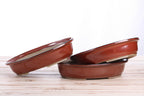 Willow Bonsai Ceramics Landscape Oval A Bonsai Pot 10 Inch – Large Oval Ceramic Bonsai Planter for Forest, Group & Specimen Tree Plantings, High‑Fired Frost‑Proof Stoneware, Handmade in USA (Sunset)