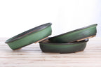 Willow Bonsai Ceramics Landscape Oval A Bonsai Pot 10 Inch – Large Oval Ceramic Bonsai Planter for Forest, Group & Specimen Tree Plantings, High‑Fired Frost‑Proof Stoneware, Handmade in USA (Avocado)