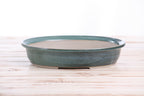 Willow Bonsai Ceramics Landscape Oval A Bonsai Pot 10 Inch – Large Oval Ceramic Bonsai Planter for Forest, Group & Specimen Tree Plantings, High‑Fired Frost‑Proof Stoneware, Handmade in USA (Seaweed 2025)