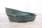 Willow Bonsai Ceramics Landscape Oval A Bonsai Pot 10 Inch – Large Oval Ceramic Bonsai Planter for Forest, Group & Specimen Tree Plantings, High‑Fired Frost‑Proof Stoneware, Handmade in USA (Seaweed 2025)