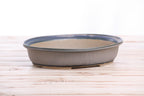 Willow Bonsai Ceramics Landscape Oval A Bonsai Pot 10 Inch – Large Oval Ceramic Bonsai Planter for Forest, Group & Specimen Tree Plantings, High‑Fired Frost‑Proof Stoneware, Handmade in USA (Ocean)