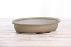 Willow Bonsai Ceramics Landscape Oval A Bonsai Pot 10 Inch – Large Oval Ceramic Bonsai Planter for Forest, Group & Specimen Tree Plantings, High‑Fired Frost‑Proof Stoneware, Handmade in USA (Speckled Moss)