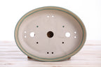 Willow Bonsai Ceramics Landscape Oval A Bonsai Pot 10 Inch – Large Oval Ceramic Bonsai Planter for Forest, Group & Specimen Tree Plantings, High‑Fired Frost‑Proof Stoneware, Handmade in USA (Speckled Moss)