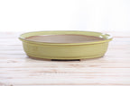 Willow Bonsai Ceramics Landscape Oval A Bonsai Pot 10 Inch – Large Oval Ceramic Bonsai Planter for Forest, Group & Specimen Tree Plantings, High‑Fired Frost‑Proof Stoneware, Handmade in USA (Yellow)