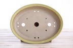 Willow Bonsai Ceramics Landscape Oval A Bonsai Pot 10 Inch – Large Oval Ceramic Bonsai Planter for Forest, Group & Specimen Tree Plantings, High‑Fired Frost‑Proof Stoneware, Handmade in USA (Yellow)