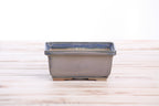 Willow Bonsai Ceramics Rectangle Deep Bonsai Pot 5 Inch – Higher‑Profile Rectangular Ceramic Bonsai & Succulent Planter with Accentuated Rim, High‑Fired Frost‑Proof Stoneware, Handmade in USA (Ocean)