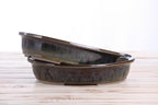 Willow Bonsai Ceramics Landscape Oval A Bonsai Pot 10 Inch – Large Oval Ceramic Bonsai Planter for Forest, Group & Specimen Tree Plantings, High‑Fired Frost‑Proof Stoneware, Handmade in USA (Dark Honey)
