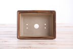 Willow Bonsai Ceramics Rectangle Deep Bonsai Pot 7 Inch – Higher‑Profile Rectangular Ceramic Bonsai & Succulent Planter with Accentuated Rim, High‑Fired Frost‑Proof Stoneware, Handmade in USA (Deep Stone)