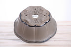 Lotus A Bonsai Pot 6 Inch – Semi‑Cascade Ceramic Planter with Scalloped Sides, High‑Fired Frost‑Proof Stoneware, Handmade in USA (Ocean)