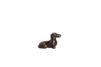 Willow Ceramics Butch the Dachshund Figurine – Mini Handmade Ceramic Dog Sculpture, High‑Fired Stoneware Décor, Made in Colorado, USA (Dark Honey)